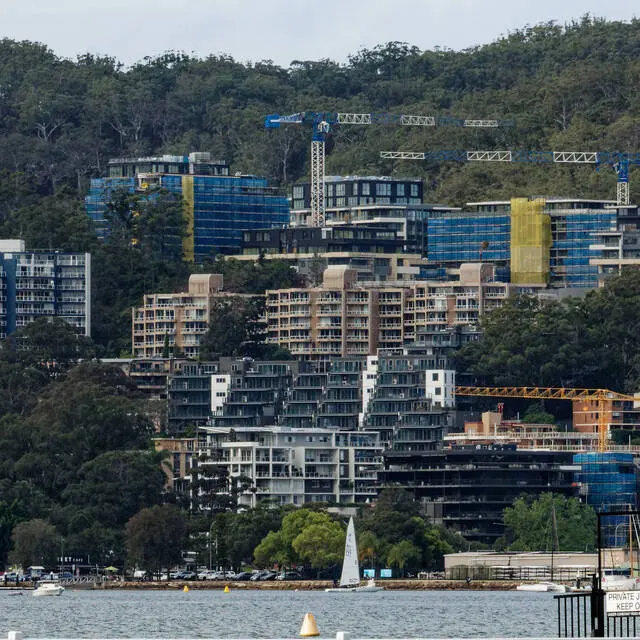New apartments along Henry Parry Dr in Gosford