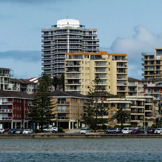 Apartments along Marine Parade near Memorial Park